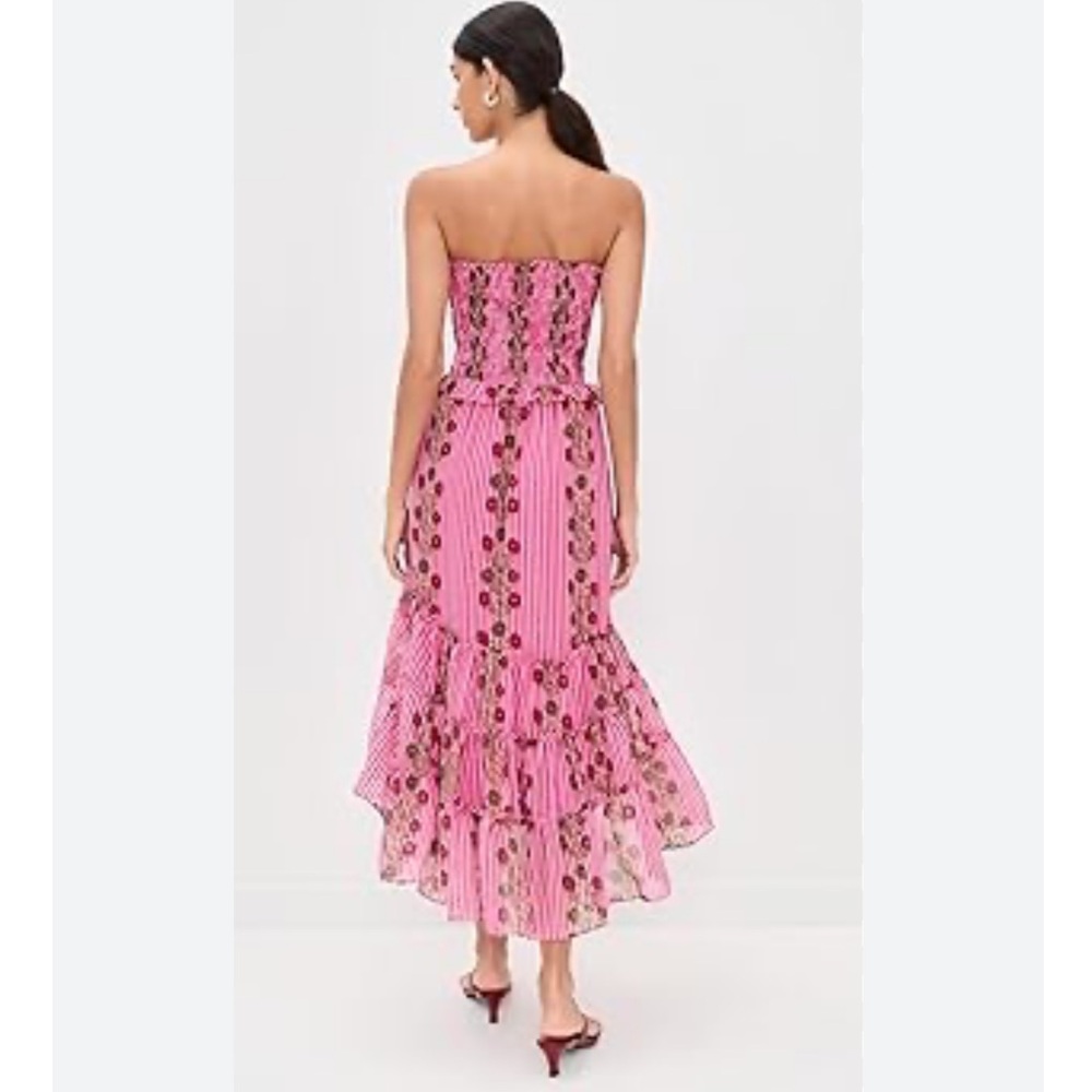Red Alejandra Midi Dress
NWT
Free People 
Color: Hot Pink Combo